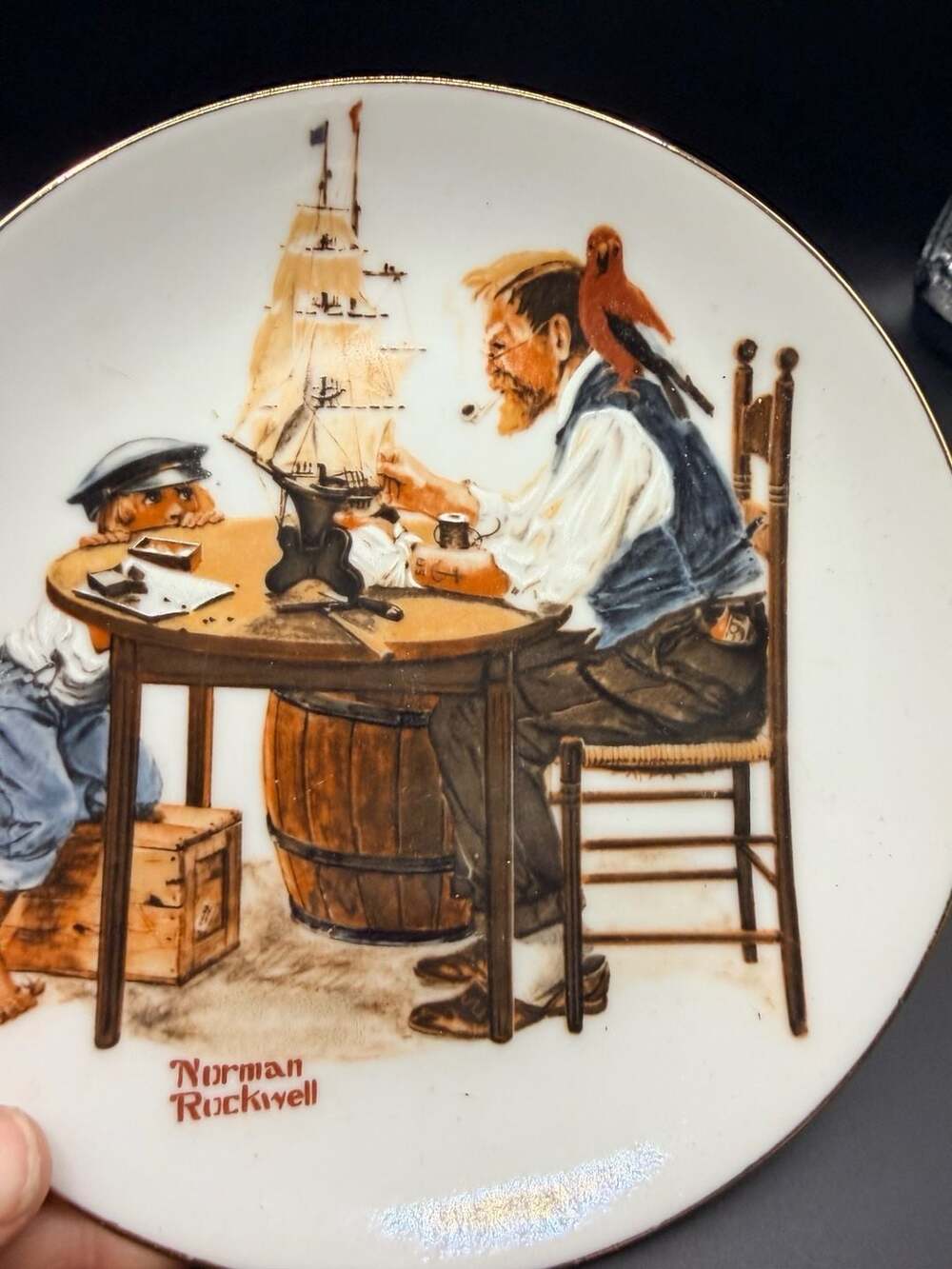 1982 Norman Rockwell For A Good Boy Collector Plate 6 Inch